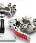 Two Pack Battery Terminal Wire Clamp Kit With Quick Release Disconnect For 12V And 24V Cars, Four Post Wire Connections