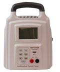 Front view of 2 In 1 Adjustable DC Power Supply And Battery Charger 0 To 30V 0 To 10A with 5V USB output, large LCD display.