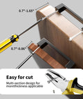 Diagram showing installation of 10 Pack 5 Inch Matte Black Square Cabinet Handles For Kitchen Cabinets Cupboards Drawers And Dressers Durable Cabinet Hardware Pulls For Furniture Makeovers Easy To Install Modern Farmhouse And Minimalist Style