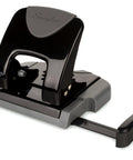 Built Different Two Hole Punch Crushes Twenty Sheets Like Nothing Else With Smart Touch Low Effort Grip And Tight Accuracy Alignment Track For Quick Paper Organizing Jobs In Sleek Black Gray.