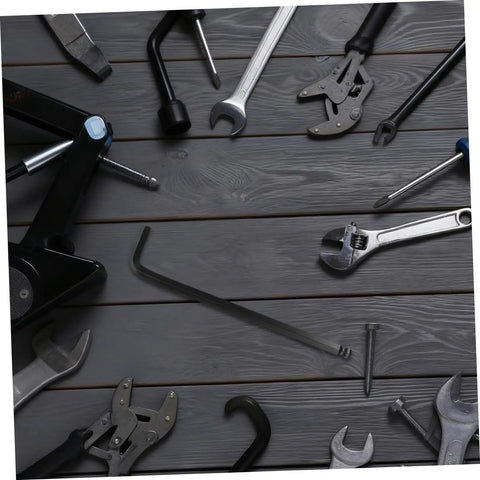 Pro Grade 2 Set High Carbon Steel Hex Wrenches With Ball And Flat Ends For Tightening Bike Bolts And Pro Maintenance Work That Hits Different Without The Hand Pain Or Slip Ups, shown with assorted tools
