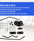 4-Speed Shifter Linkage Kit For Muncie Manual Transmission, Fits Classic Chevy Buick Oldsmobile Pontiac Models, Replaces 3733163, Durable Steel Construction For Smooth, Precise Shifts. shown with steel rods and brackets