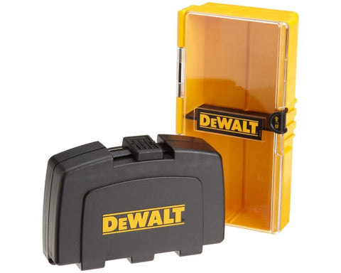 Impact Driver Bit Set 38 Piece With Pivot Holder For Straight Or Pivot Mode, black and yellow storage box visible
