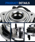 Front Wheel Hub And Bearing Assembly 5 Lug With ABS Fits 2005 2006 2007 2008 2009 2010 Jeep Grand Cherokee And Commander Drop-In Replacement Front Axle Hub Unit