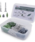 Grab This JRready Weather Pack Terminals Kit With 30 Dandy Pairs Of Brass Pins And Sockets For 18 To 14 AWG Cables Plus Cable Seals And Plugs Galore For Super Tough Sealed Automotive Wiring Jobs That Actually Last Out There. brass terminals kit in plastic case