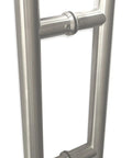 Double Sided Ladder Style Push Pull Door Handle 16 Inch Brushed Stainless Steel Finish Fits Steel Aluminum And Glass Doors Interior And Exterior Use Modern Contemporary Door Pulls Slick Grips, front view