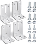 4 Pack Heavy Duty Garage Door Track Jamb Brackets J6 Replacement For Reinforcement And Support Built From Steel Fits Most Doors Up To Two Inches Thick With Easy Install And Long Lasting Performance
