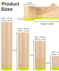 Masking Paper And Tape Set For Painting Projects 4 Rolls 50 Feet Each Assorted Sizes Waterproof Drape Paper For DIY Pros