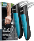 Car Door Handle For Elderly 2 Pack With Anti Slip Grip And Steel Hook For Secure Latch Fit Cane Assist Handle Easy Tool Free Use Supports Up To 300 Lbs Helps Seniors In And Out in packaging