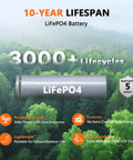 LiFePO4 battery with 3000+ lifecycles and warranty details for 256Wh LiFePO4 Portable Power Station With 300W Continuous Output And 600W Peak Pure Sine Wave Solar Generator With Six Output Ports For Camping Road Trips And Home Power Outages Solar Panel Optional