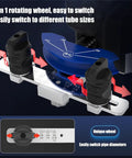 7 in 1 rotating wheel of Nymfea Rechargeable Electric Pipe Bender For Refrigeration showing easy tube size adjustments.