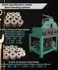Heavy Duty 1.5Kw Electric Pipe Bender For Smooth Stainless Steel Round And Square Tube Bending With Cold Process No Heating Needed For Easy Decoration And Agricultural Projects Reliable Performance with round and square molds.