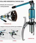 30T Hydraulic Gear Puller Kit With 2/3 Jaw Sets For Easy Pulley Gear Bearing Flywheel Removal, vertical and horizontal use