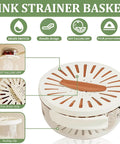 Two Pack Multifunctional Fruit Washing Bowl With Strainer 2 In 1 Drain Basket And Fruit Strainer Container With Lid details