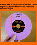 Tough As Nails Chainsaw Sharpener Grinding Wheel Featuring Hardcore Chrome Oxide Abrasive, 5-3/4 inch diameter, 1/8 inch thickness.