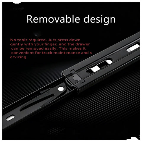 Drawer Repair Kit With 3 Inch Widening Heavy Duty Ball Bearing Drawer Slides Two Section Fully Open Design For No-Fuss Install And Smooth Quiet Sliding Durable Metal Rails, removable slide