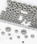Ultimate Six Sizes Ball Bearings Kit With 36 Pieces 693ZZ 623ZZ 624ZZ 685ZZ 687ZZ 627ZZ, displayed in compartment tray