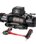 Pro Series 13500 Lb 12V Electric Winch With Synthetic Rope, 2 In 1 Wired And Wireless Remote, IP67 Waterproof, 7 HP Motor, Heavy Duty Recovery For Jeep SUV Truck And Trailer, with remote