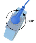 Blue anti-static wrist strap with 360° rotating clip, grounding wire, Ground Yourself While Working On Sensitive Electronics With A 3 Pack Of Reusable Anti Static Wrist Straps With Grounding Wire And Alligator Clip For Maximum ESD Protection When Installing RAM Or Graphics Cards On Your PC Includes Two Black And One Blue