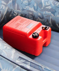 Portable 6.34-Gallon Marine Tank With 9.8ft Hose And Gauge For Outboard Engines, Yachts, Fishing Boats And Deck Boats Red