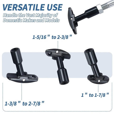 Rear Axle Bearing Puller Tool Set With Slide Hammer Yoke 8 Piece Kit Seal Removal Tool And 3 Adapters displayed
