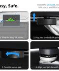 Installation guide for Tesla Model S X Y Jack Pad Set Four Pack Rubber Lift Pads With Storage Case 2016 To 2026