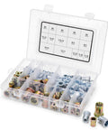 Heavy Duty Rivet Nut Tool Kit With 16 Inch Rivnut Gun for Threaded Insert Installation, color coded SAE and metric mandrels