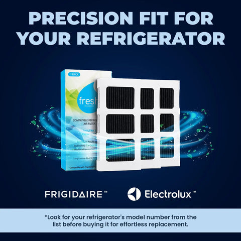 Paultra2 Refrigerator Air Filter Replacement 3 Pack For Frigidaire PureAir Ultra 2 And Electrolux 242047805 5303918847 EAP12364179 Odor Busting Activated Carbon Filter For A Fresher Cleaner Fridge