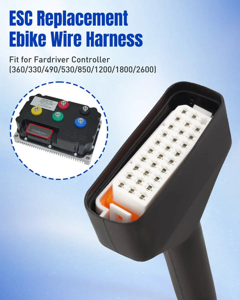 Plug And Play Ebike ESC Controller Replacement Wire Harness For 360 330 490 530 850 1200 1800 2600 Durable Precise Fit Connectors Easy Install Keeps Your Ebike Running Smooth