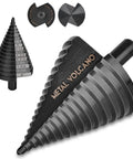 Large 2 Inch Pro Step Drill Bit With 16 Holes Tri Flat Shank High Speed Steel Set For Metal Wood Plastic Drilling Mid Duty