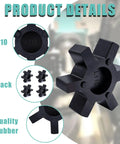 Flexible L110 NBR Rubber Spider Insert For L Jaw Couplings Four Pack Solid Spider Center Inserts Cushions Shock And Vibration In Industrial Machinery Systems Built Tough, L110 4-pack NBR rubber spider insert