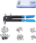 Threaded Rivet Nut Setter Insert Tool Kit 86 Pcs Workhorse Heavy Duty Hand Riveter Rivnut Nutsert Riveting Set and components