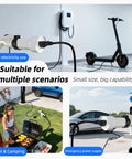 Sweetly Compact J1772 To Nema 5-15 And 5-20 Ev Charging Converter With Digital Meter, Plug N Play Adapter for multiple charging scenarios.
