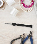 Miniature Hand Drill Set With Pin Vise For Jewelry Making And Crafting Pro Grade Handheld Drill Kit on crafting table