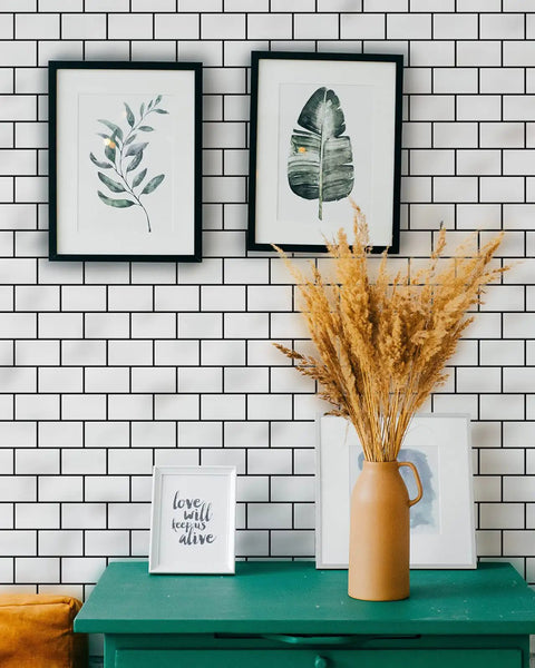 Interior wall with Premium Thicker Design Peel And Stick Tile For Kitchen Backsplash With 2mm To 2.5mm Thickness, decor in view