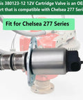 12V Hydraulic Cartridge Solenoid Valve For Chelsea 277 Series PTO with stainless steel body and fittings