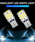 Pack Of 2 Car Wide LED Lights 3W Bulbs Aluminum Reading Lights License Plate Lights Instrument Panel Lights Auto Bulb Replacements