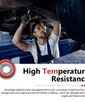 Mechanic installing Heavy Duty AC Compressor Port Seal Washers 30 Piece Set High Heat Resistant Leak Proof Cooling Gaskets.