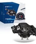2.4L Front Left Steering Knuckle And Wheel Bearing Hub Assembly For 2011 Kia Optima with OEM Spec Cast Iron in packaging