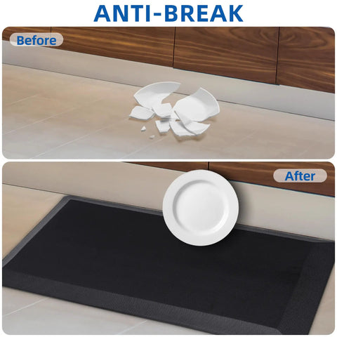 Extra Thick Anti Fatigue Kitchen Mat Nine Tenths Inch Thick Cushioned Standing Desk Mat With Memory Foam Comfort Non Slip Waterproof