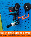 Heavy Duty Magnetic Tool Hooks For Garage And Shop, No Drill Mount, Strong Magnetic Hangers For Tool Chest, Workbench