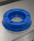 Vacuum Suction Cup With Threaded Rubber Grip Round Recessed Center Go-To Heavy-Duty Wear-Resistant Oil-Resistant Body Ideal For Equipment Setup And Factory Use VA-DBD 100 NBR-60, blue round recessed mount