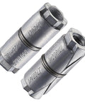 25 Pack Double Expansion Shield Anchors For Masonry And Concrete Zinc Plated With One Quarter Inch Internal Thread And One Half Inch Outer Diameter Hollow Two Piece Shield Anchors For Masonry Screws Or Bolts In Brick Or Block.