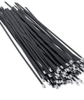 Heavy Duty Stainless Steel Zip Ties 11.8 Inch 100 Count for Outdoor Use Built for Tough Yard Jobs 198 Lb Tensile Strength UV Resistant