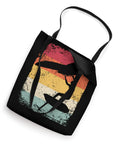 Retro Wingsurfing Foil Tote Bag For Wingboarding Fans With 16 Inch Square Size And Two 14 Inch Handles Durable Canvas Construction