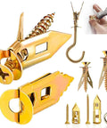 Self Drilling Drywall Anchors and Screws Kit, 210-Piece Heavy Duty Zinc Plated Steel Expansion Anchors in 3 Sizes, No Drill Needed