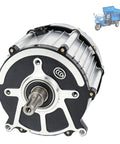 Badass 48V 1800W Brushless Differential Motor Built With Solid Copper Windings For Go Karts Atv Quads Trikes And Golf Carts 3000Rpm Electric Drivetrain Upgrade close-up view showing metal finish and shaft.