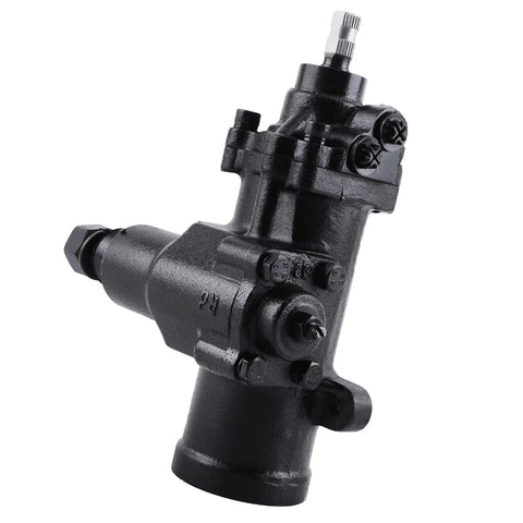 Power Steering Gearbox Replacement For Jeep Grand Cherokee Wrangler TJ Chevy Blazer Caprice Impala GMC Jimmy Sonoma Isuzu Hombre Buick Fits 52089046AC - angled view showing mounting points