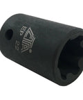 A single EP22 socket from the 15 Piece EP Star Plus Socket Set For Automotive Beast Kit With Elliptical Star Fasteners Heavy Duty Pro Grade Tools.