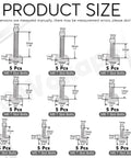 Pro Grade 50 Piece 304 Stainless Steel T Slot Bolt Kit M5 And M6 Drop In Stud Bolts size chart for DIY projects